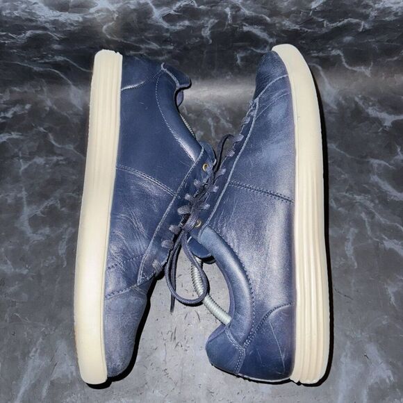 Cole Haan Reagan Grand Os Sneakers Shoe Navy Blue Leather Mens Size 10.5M - Picture 5 of 8